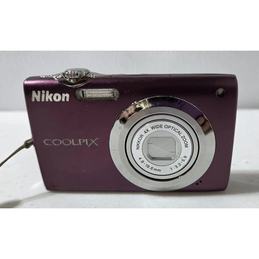 Nikon Coolpix S3000 12MP Digital Camera 4x Wide 28mm LCD Purple 
